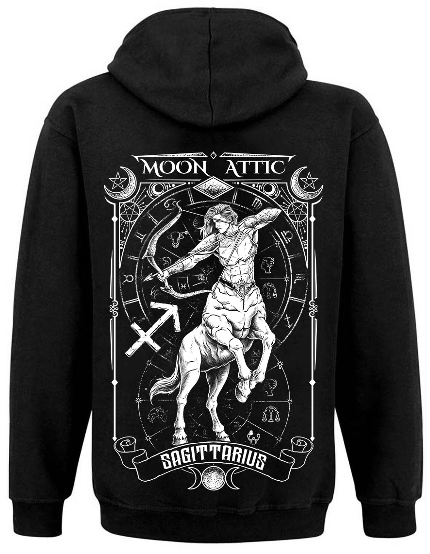 Sweat unisexe Zip Moon Attic  Astro Sagittarius