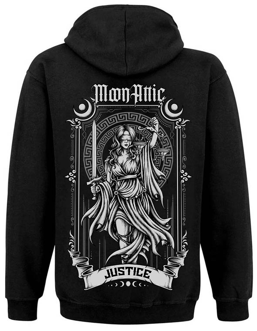 Sweat unisexe Zip Moon Attic  Tarot Justice