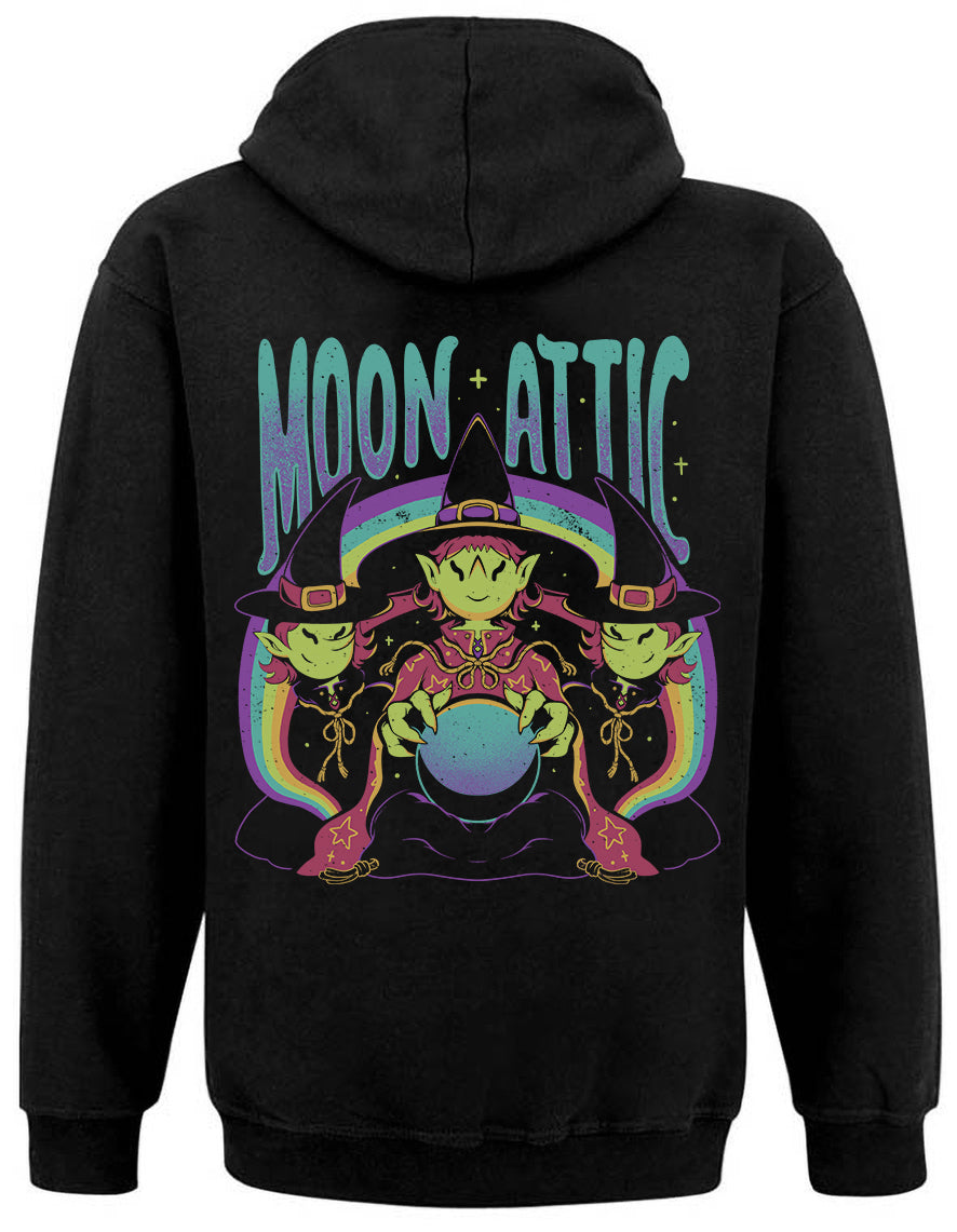 Sweat unisexe Zip Moon Attic the three witches Attic