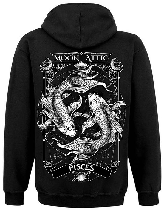 Sweat Zippé Unisex Moon Attic Astro Pisces Attic