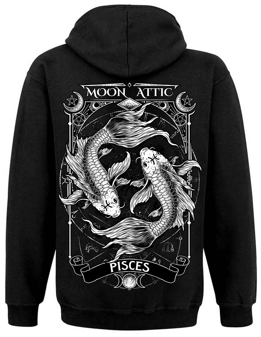 Sweat Zippé Unisex Moon Attic Astro Pisces Attic