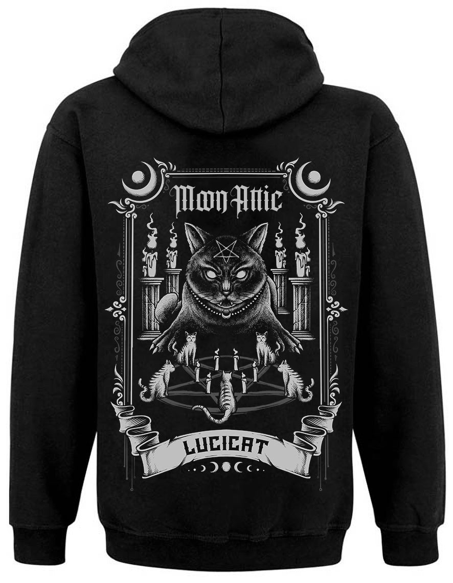 Sweat unisexe Zip Moon Attic Luci Cat