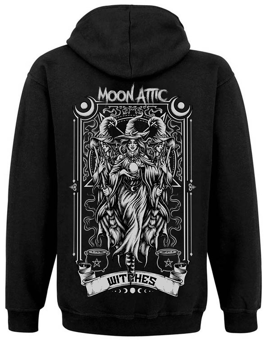 Sweat unisexe Zip Moon Attic  The Witches Attic