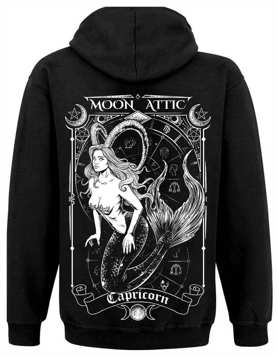 Sweat unisexe Zip Moon Attic  Astro Capricorn