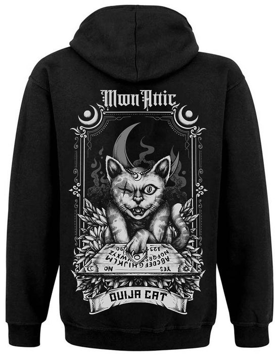 Sweat unisexe Zip Moon Attic Ouija Cat