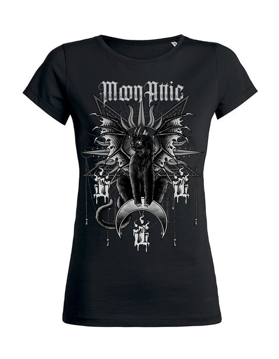 T-shirt femme Wants Moon Attic Moon Cat Occult Attic