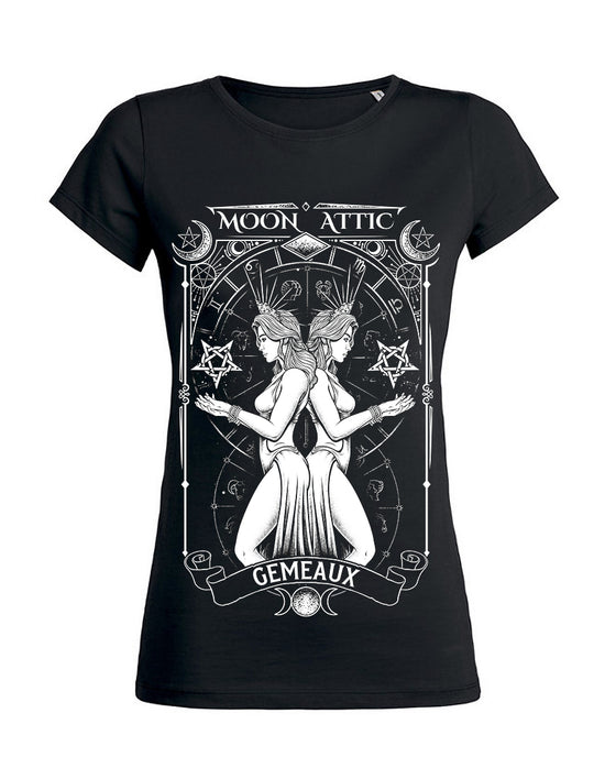 T-shirt femme Wants Moon Attic  Astro Gemeaux