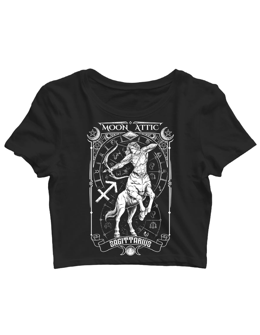 Crop Top Moon Attic  Astro Sagittarius