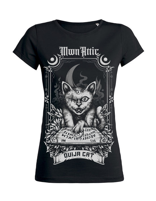 T-shirt femme wants Moon Attic Ouija Cat