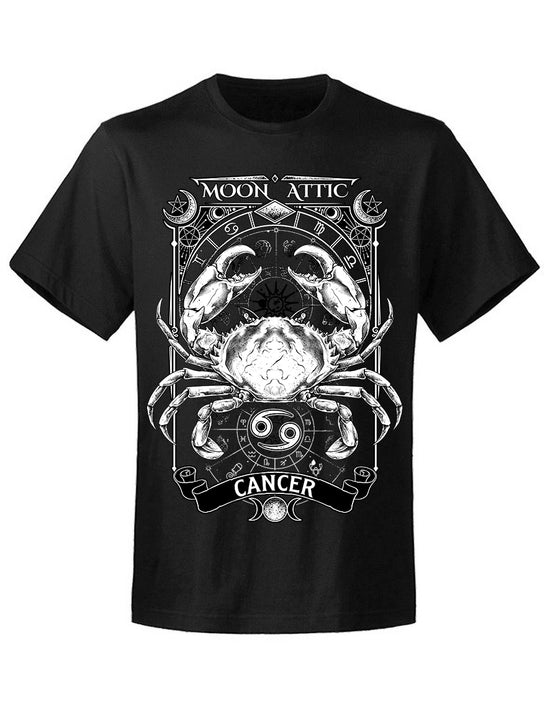 T-shirt unisexe Moon Attic  Astro Cancer