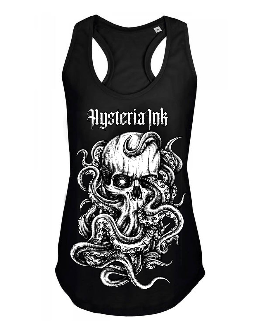 Debardeur femme Justin Hysteria Ink Octo Skull Ink