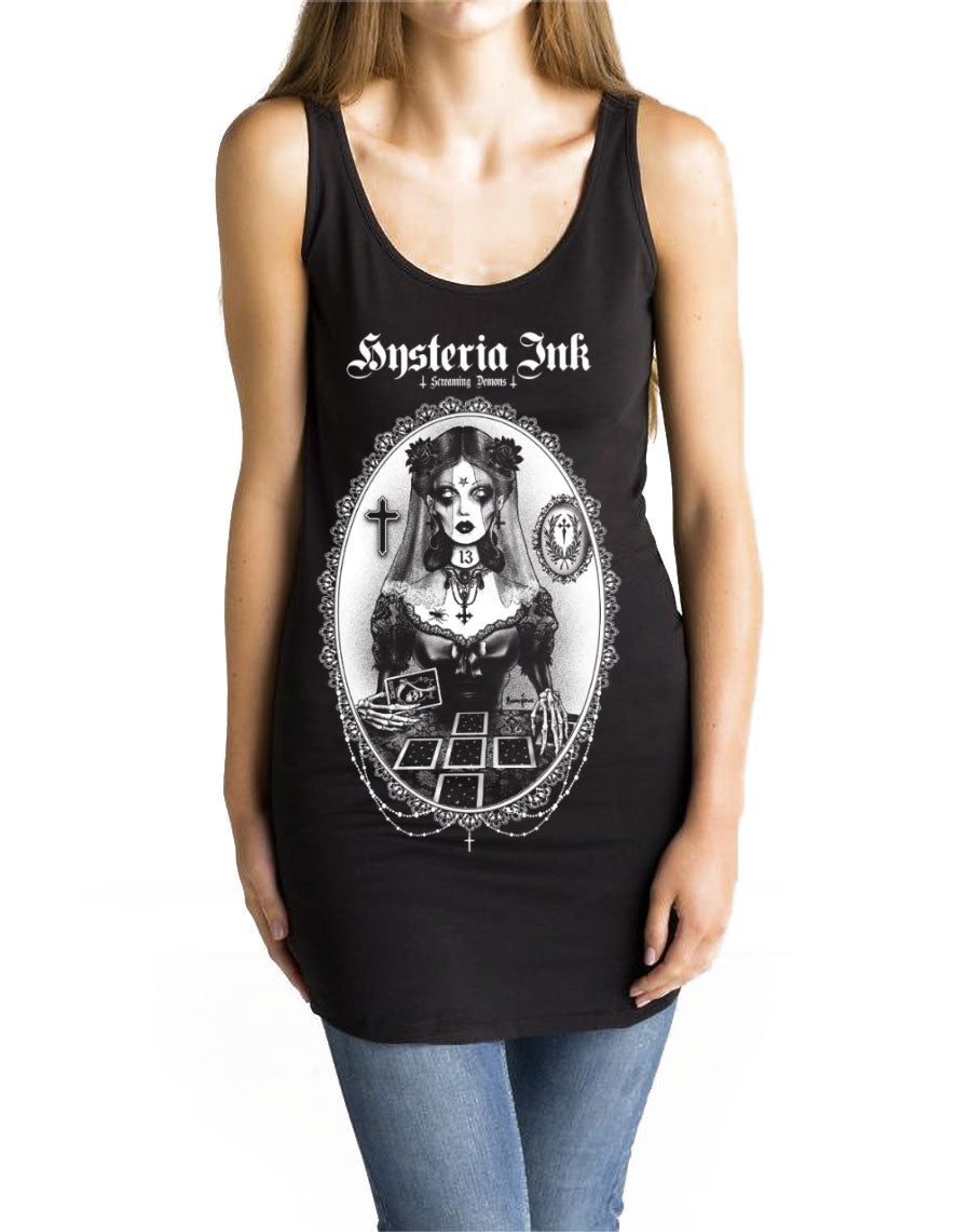 Robe Curved Vest Dress Hysteria Ink X Screaming Demons Miss Screaming Ink