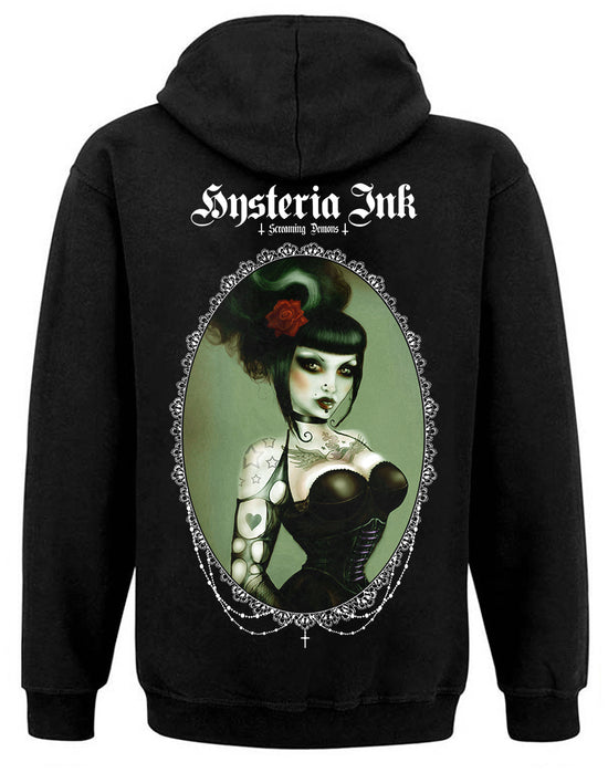 Sweat Capuche Zip Hysteria Ink  X Screaming Demons Sonia Ink