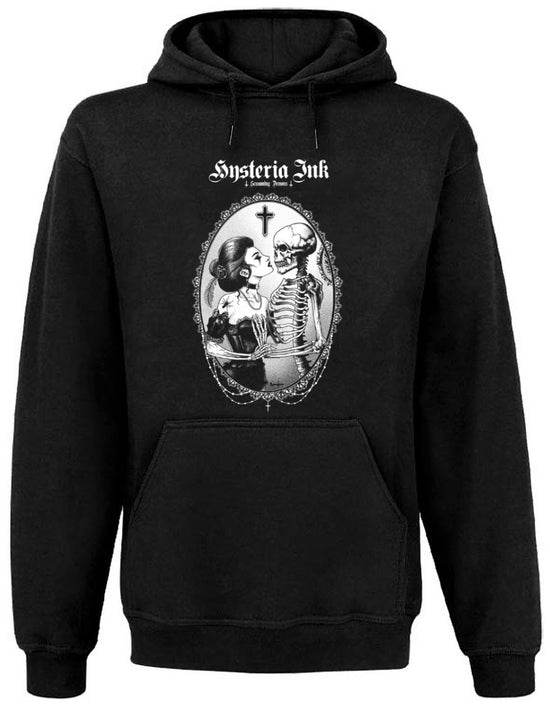 Sweat Capuche Unisexe Poche Kangourou Hysteria Ink X Screaming Demons Love Me Ink