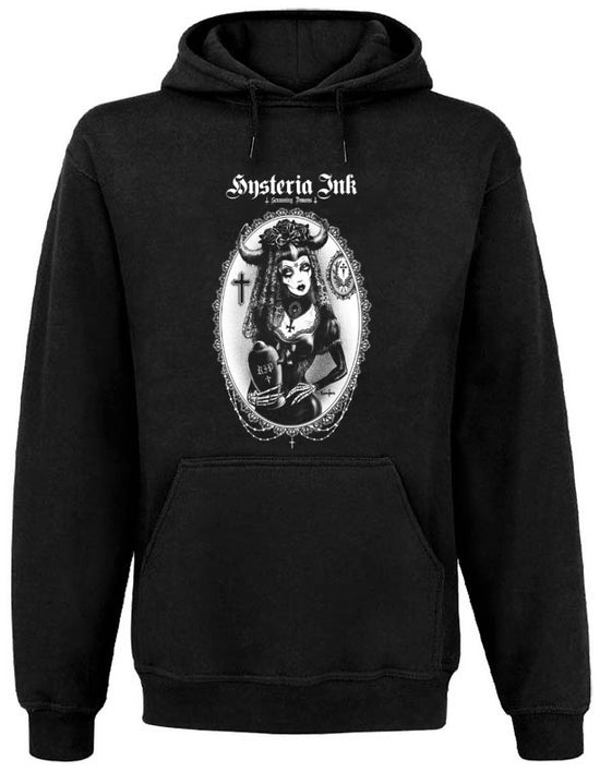 Sweat Capuche Unisexe Poche Kangourou Hysteria Ink X Screaming Demons Miss Demon Ink