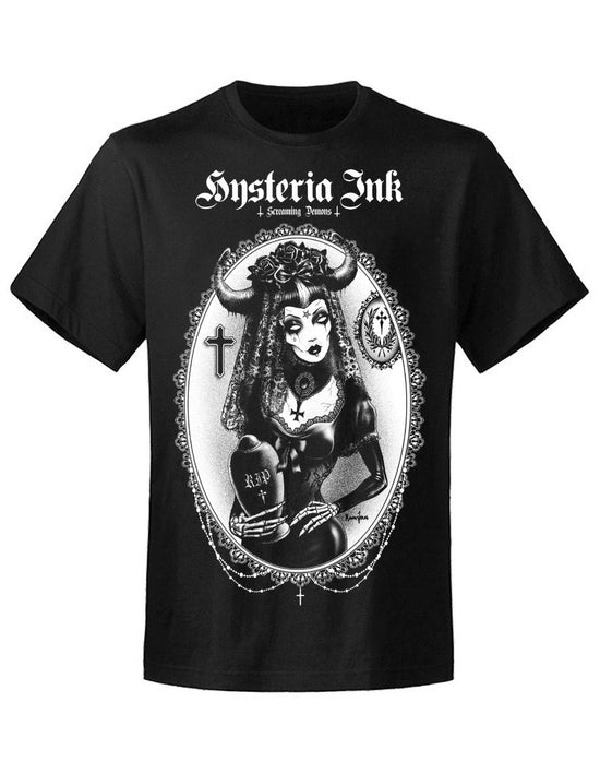 T-shirt unisexe Hysteria Ink X Screaming Demons Miss Demon Ink