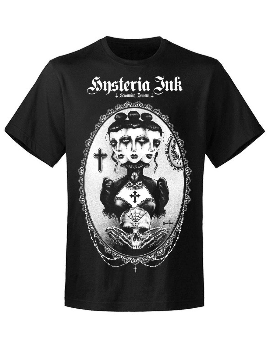 T-shirt unisexe Hysteria Ink X Screaming Demons funeral Ink