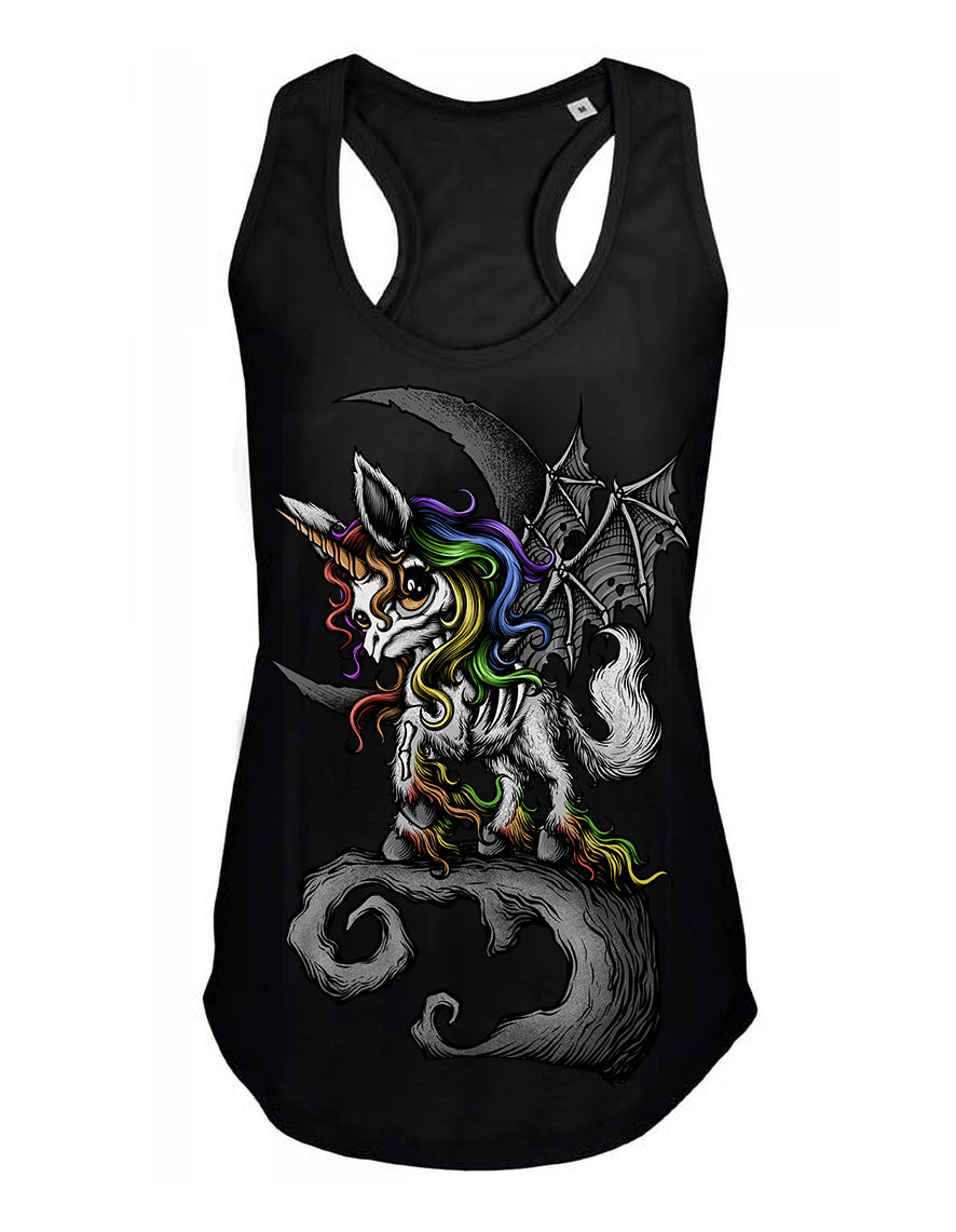 Debardeur femme Justin Tattoo Cult The Skeleton Unicorn Cult