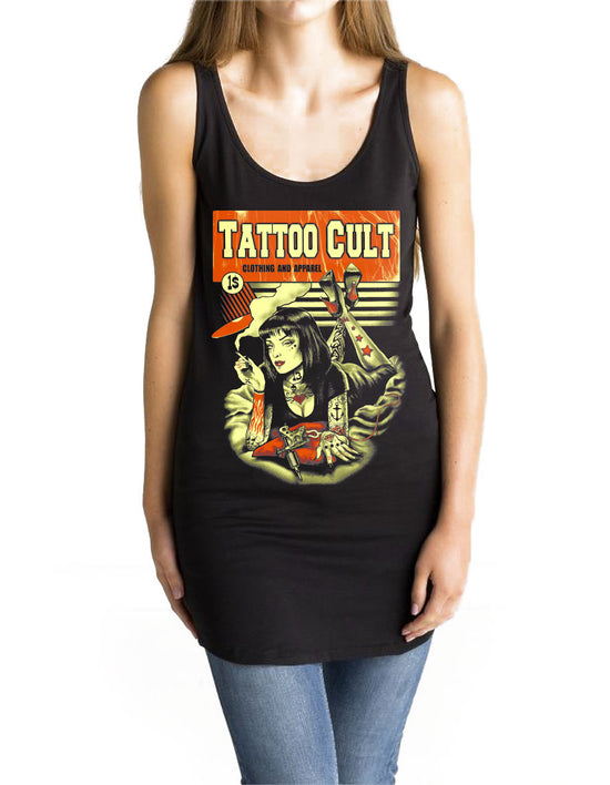 Geschwungenes Westenkleid Tattoo Cult Cult Fiction