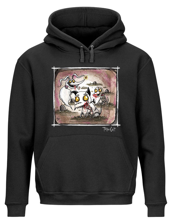 Sweat Capuche Unisexe poche Kangourou Tattoo Cult My Love Dogs Cult