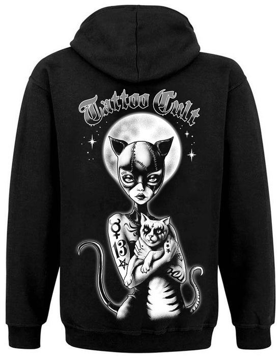 Sweat Zip Unisexe Tattoo Cult  Miss Cat Cult