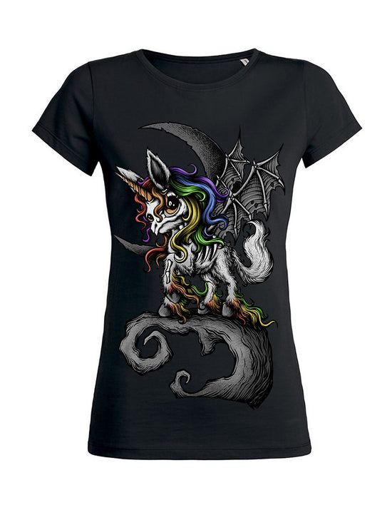 T-shirt femme Wants Tattoo Cult The Skeleton Unicorn Cult