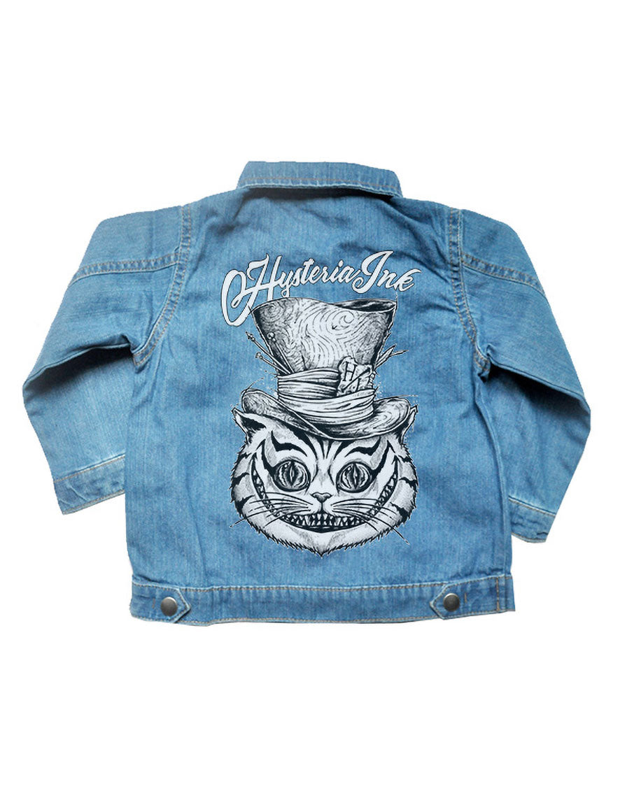 Veste en Jean Baby Hysteria Ink Cat Hat Ink