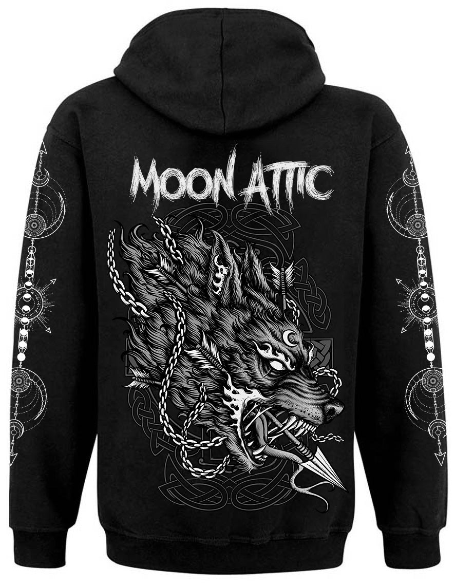 Sweat Zip unisexe Moon Attic Wolf Attic