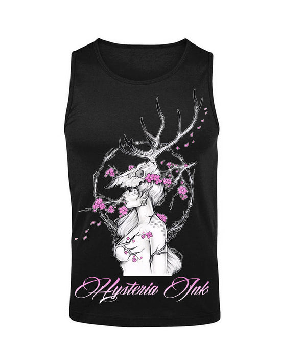 Debardeur homme Justin Hysteria Ink Flowers Marine Art