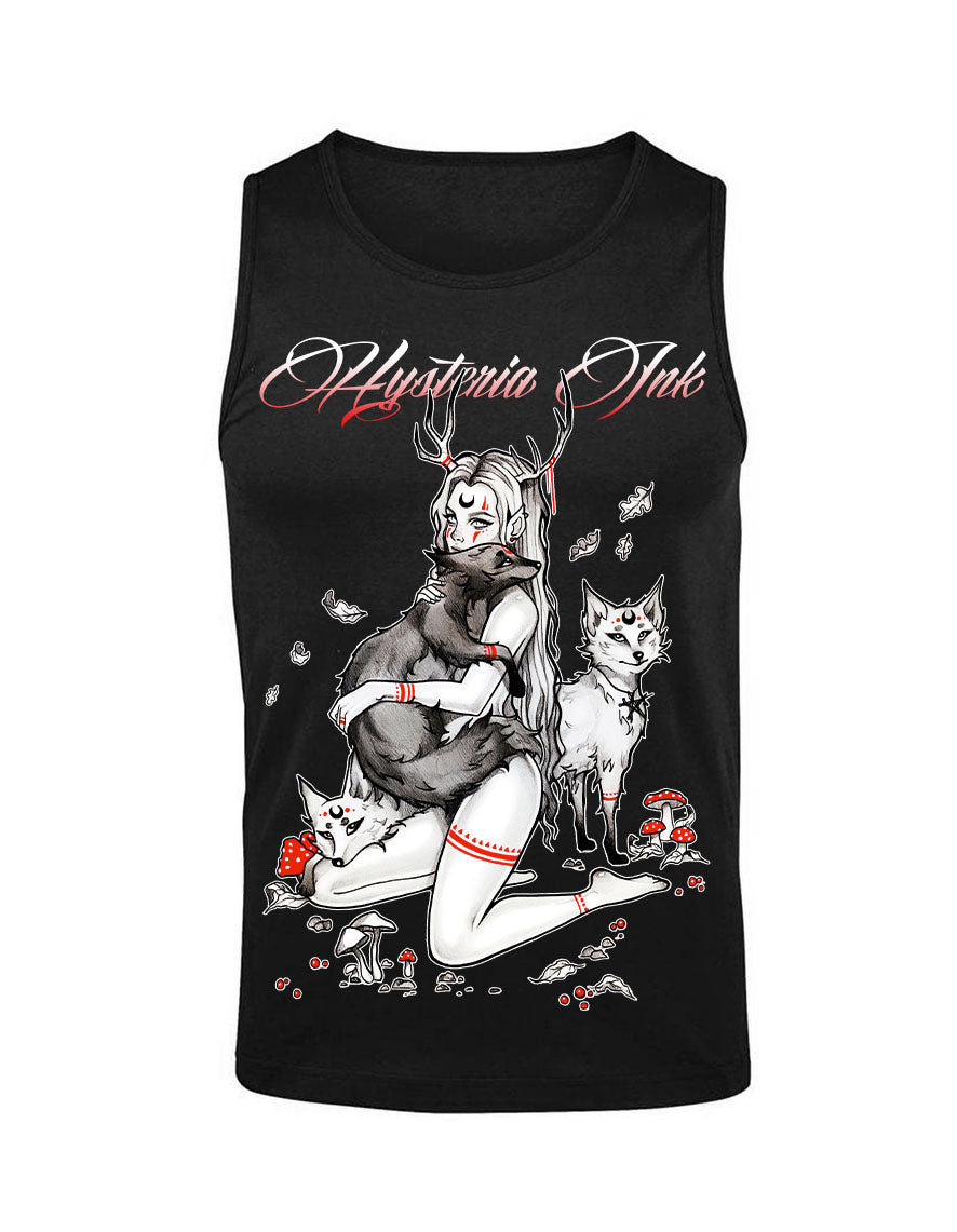 Debardeur homme Justin Hysteria Ink Woman and Foxes Ink