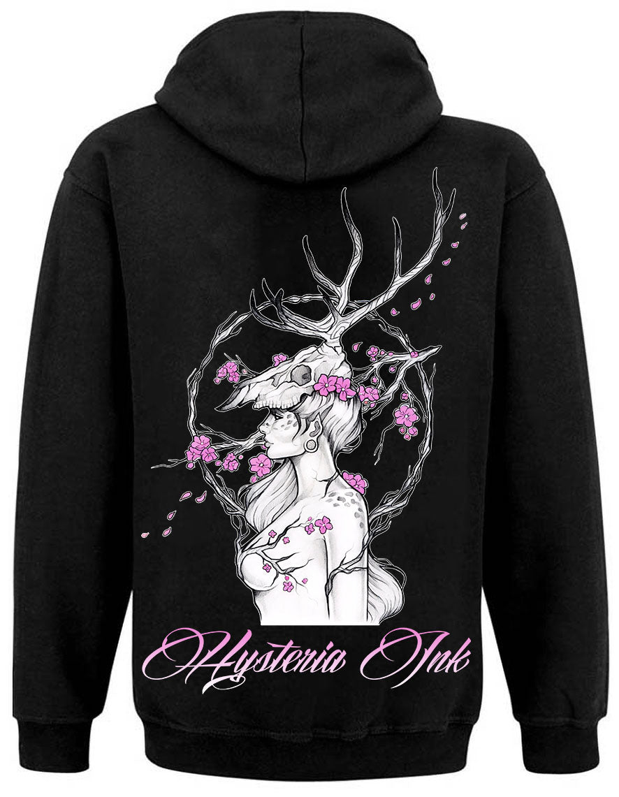 Sweat Zip Unisexe Hysteria Ink Flowers Marine Art