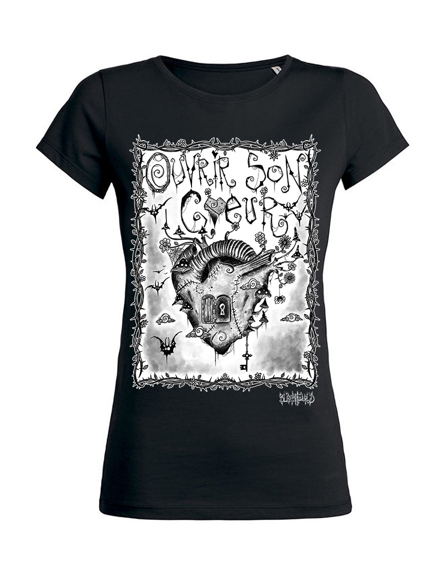 T-shirt femme Wants Hysteria Ink X Blitz'Art Ouvrir Son Coeur