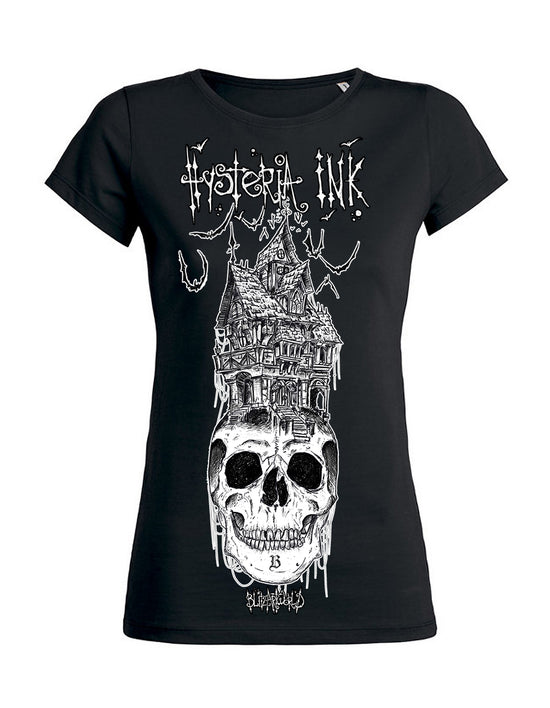 T-shirt femme Wants Hysteria Ink X Blitz'Art Le Crâne Hanté