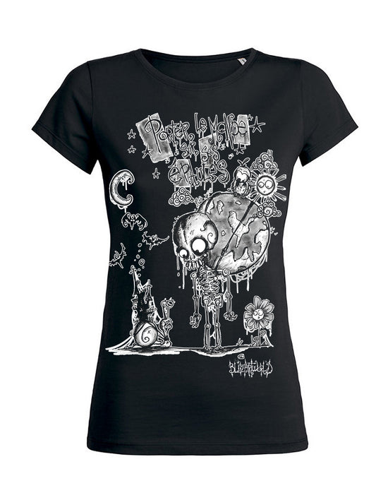 T-shirt femme Wants Hysteria Ink X Blitz'Art Porter Le Monde