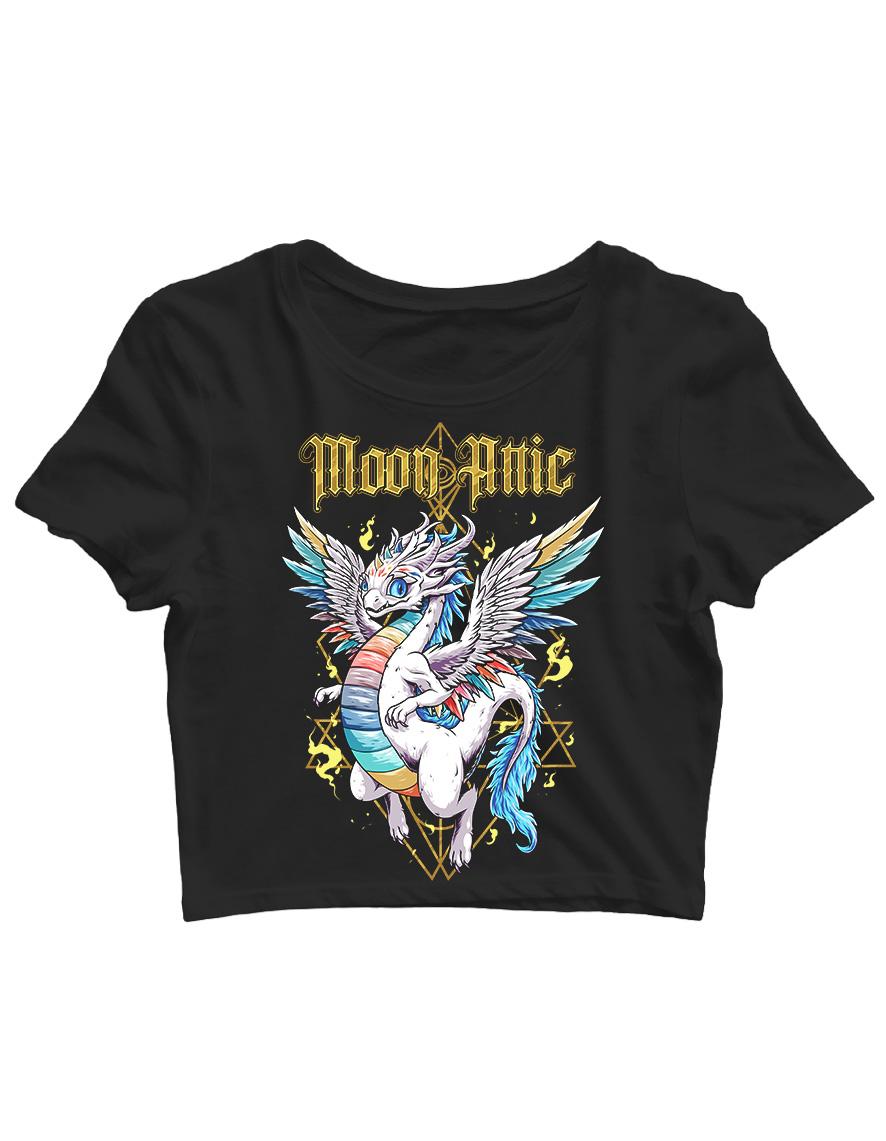 Crop Top Moon Attic The rainbow dragon Attic