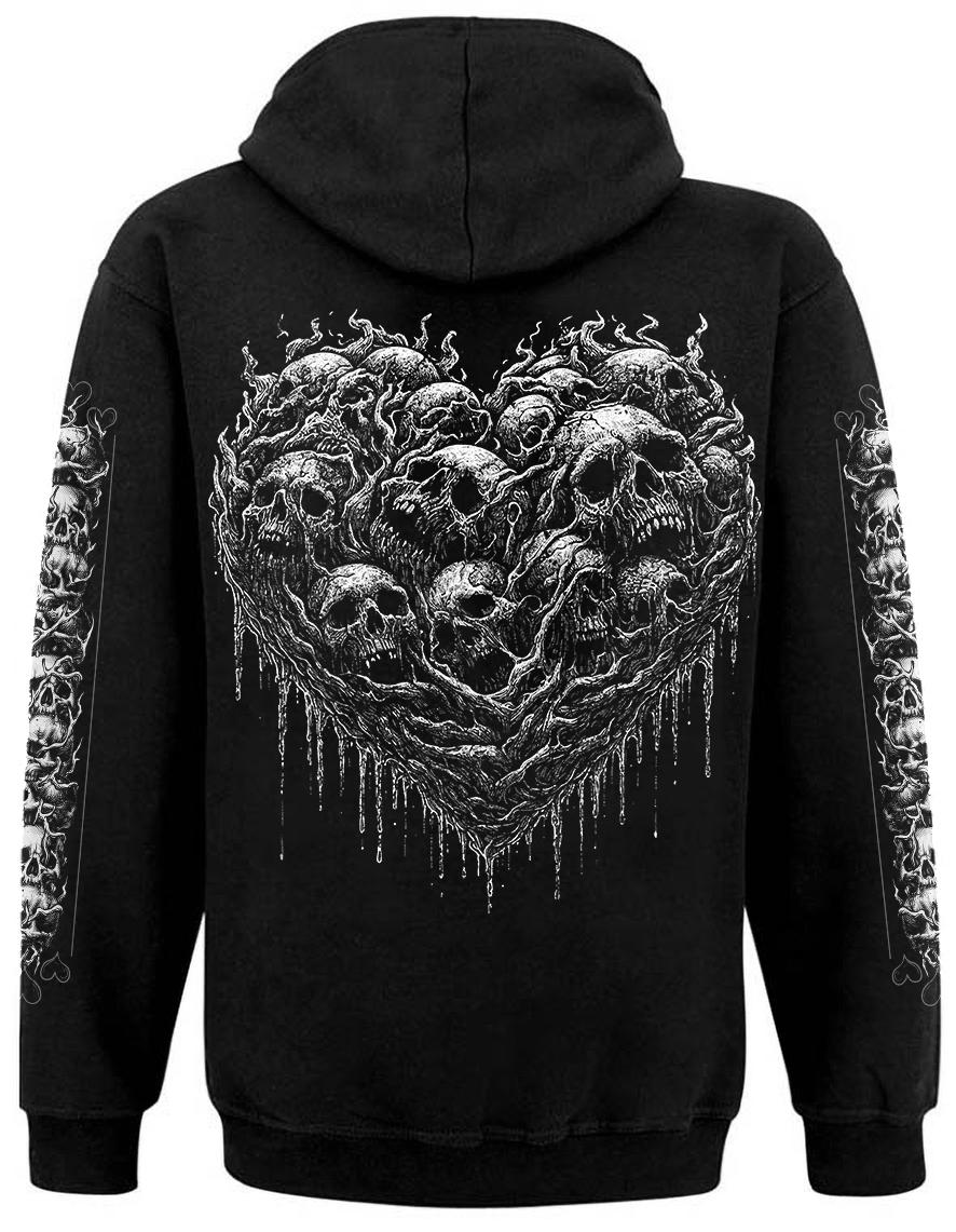 Sweat Zip Unisexe Hysteria Ink Heart Of Skulls