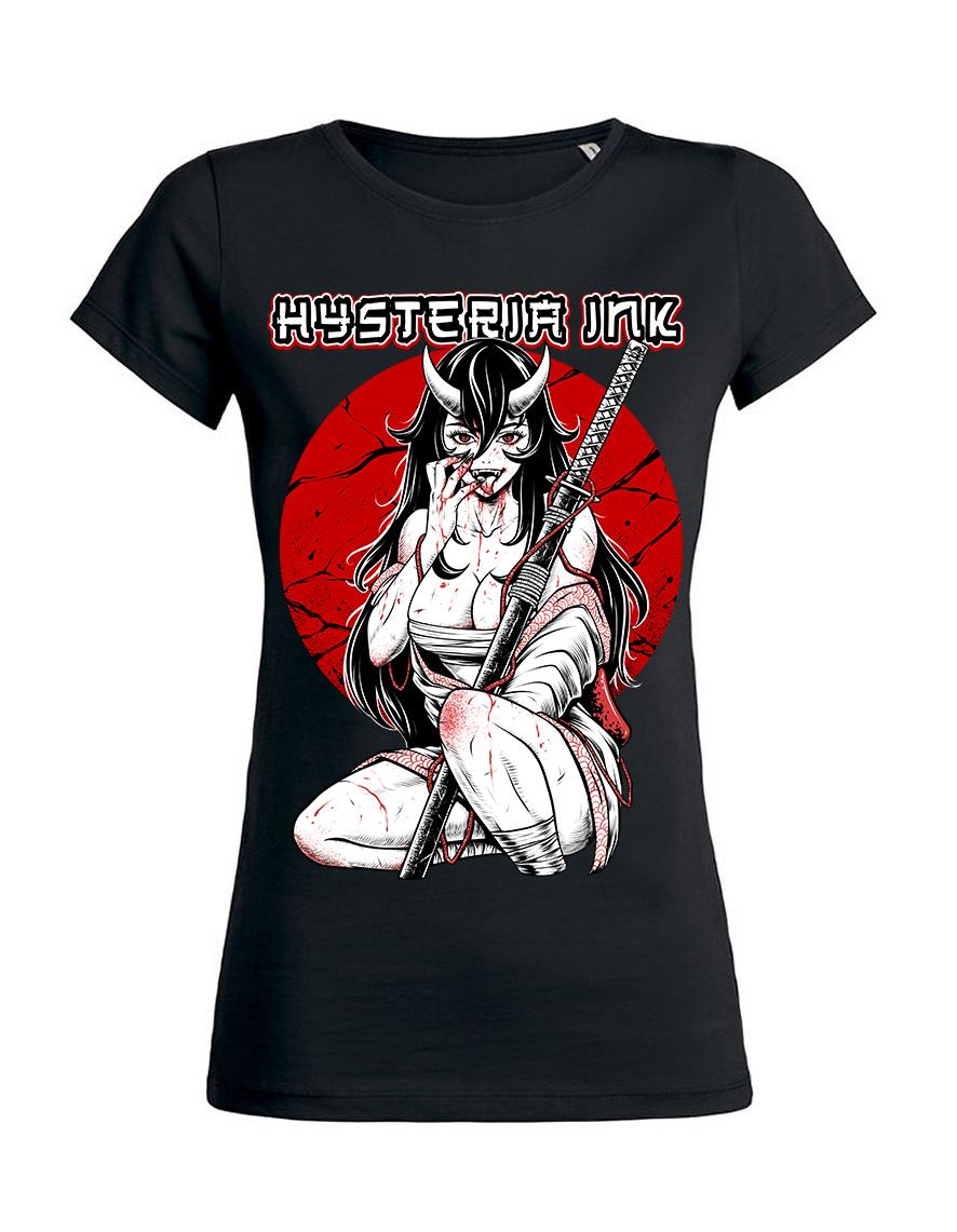 T-shirt femme Hysteria Ink Manga horns Ink