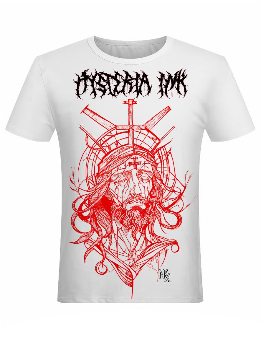 T-shirt unisexe Hysteria Ink X Natasha Kikx Christ 2 blanc