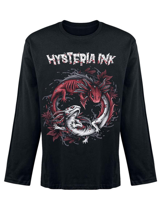 T-shirt unisexe manches longues Hysteria Ink Axolotl Ying Yang Ink