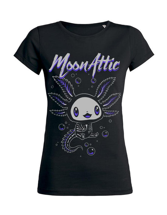 T-shirt femme Moon Attic Skelly Axolotl Attic