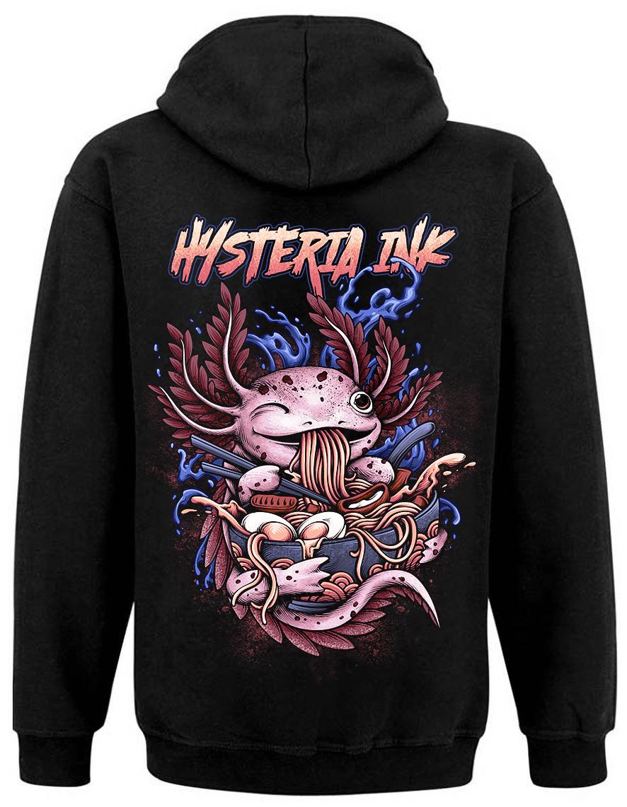 Sweat zip unisexe Hysteria Ink Axolotl Ramen Ink