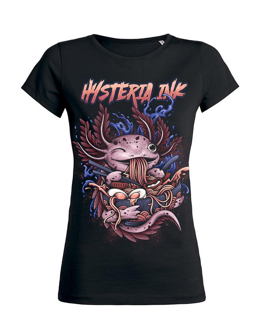 T-shirt femme Hysteria Ink Axolotl Ramen Ink