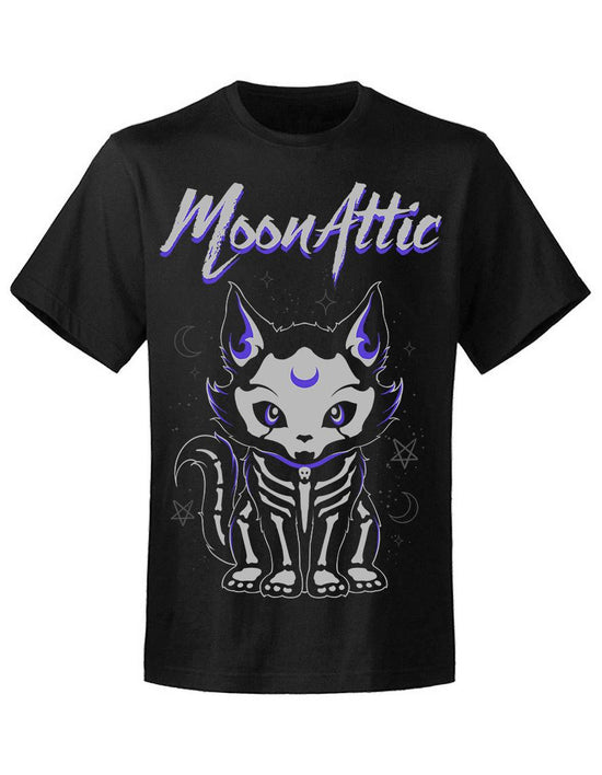 T-shirt unisexe Moon Attic Skelly Cat Attic