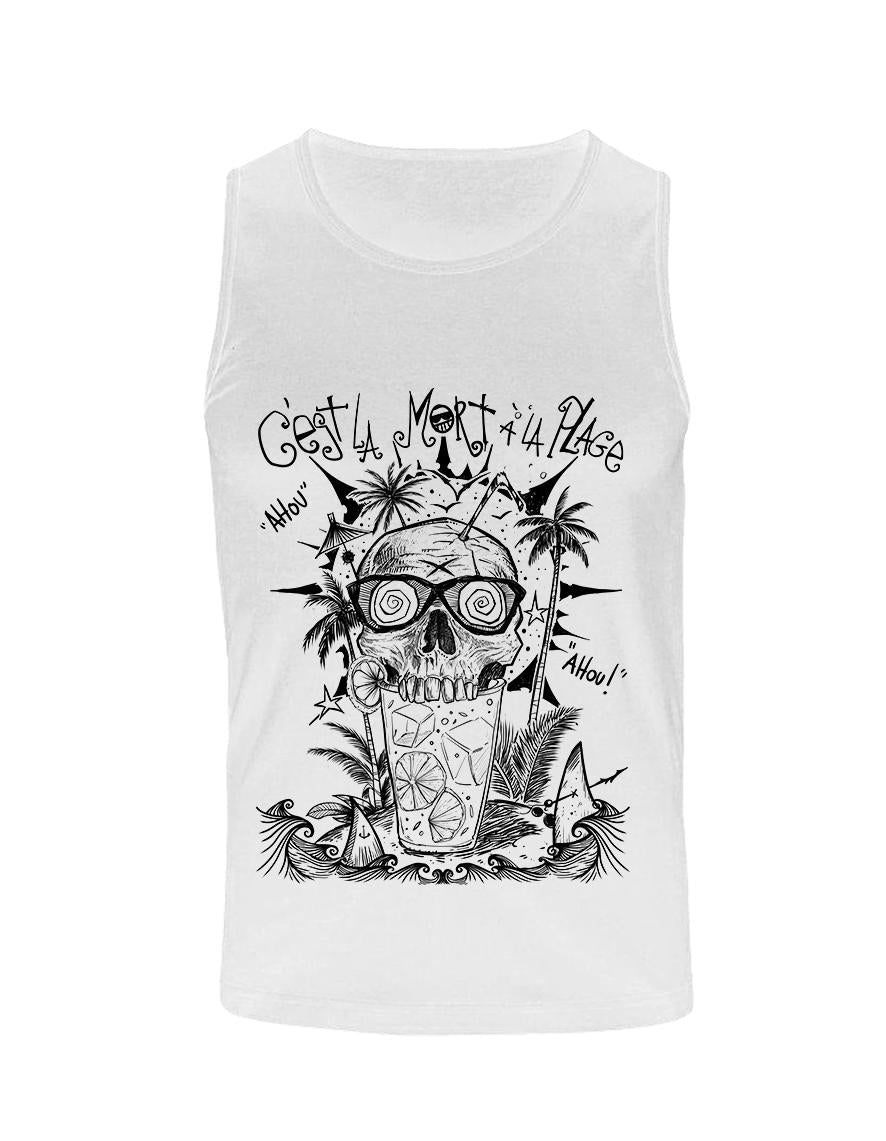 Debardeur homme Hysteria Ink Blitz'Art C'est la Mort à la Plage