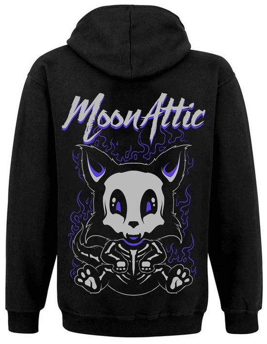 Sweat zip unisexe Moon Attic Skelly Fox Attic