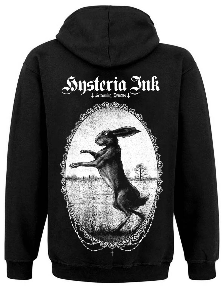 sweat zip unisexe Hysteria Ink Black haire