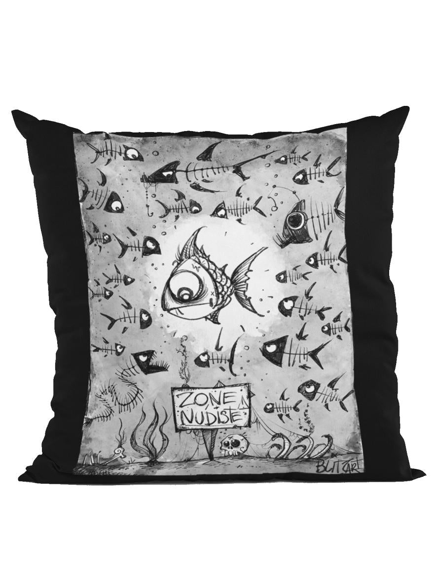 Housse de coussin Hysteria Ink Blitz'Art Zone Nudiste
