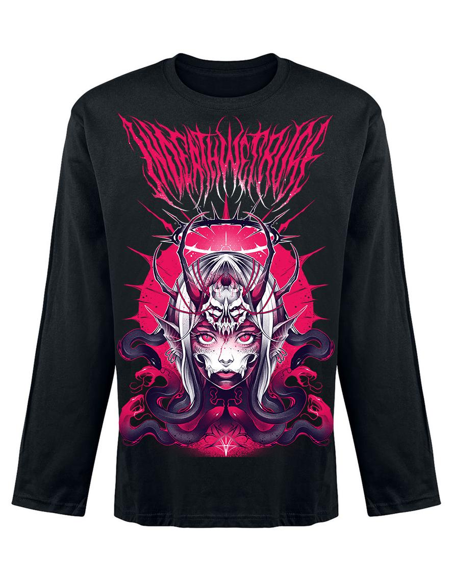 T-shirt unisexe manches longues InDeathWeTrust Maya Trust