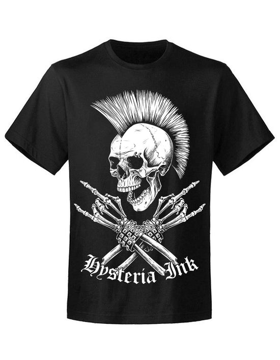 T-shirt unisexe Hysteria Ink Metal Skull