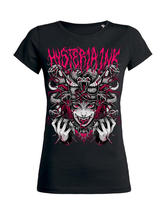 T-shirt femme Hysteria Ink Manga Medusa Ink